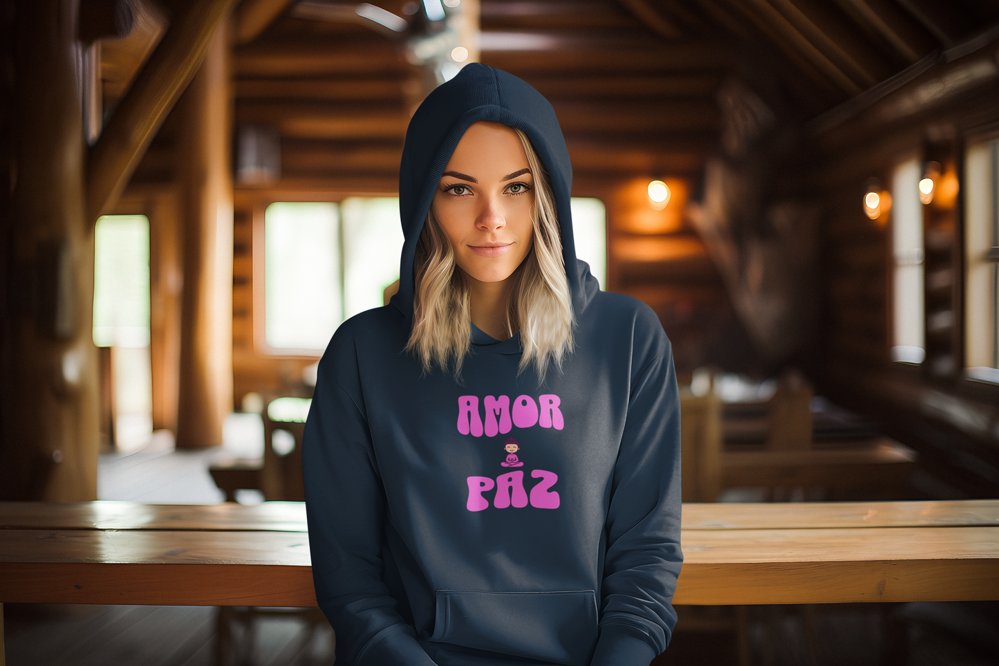 Hoodie Algodón Premium Amor & Paz