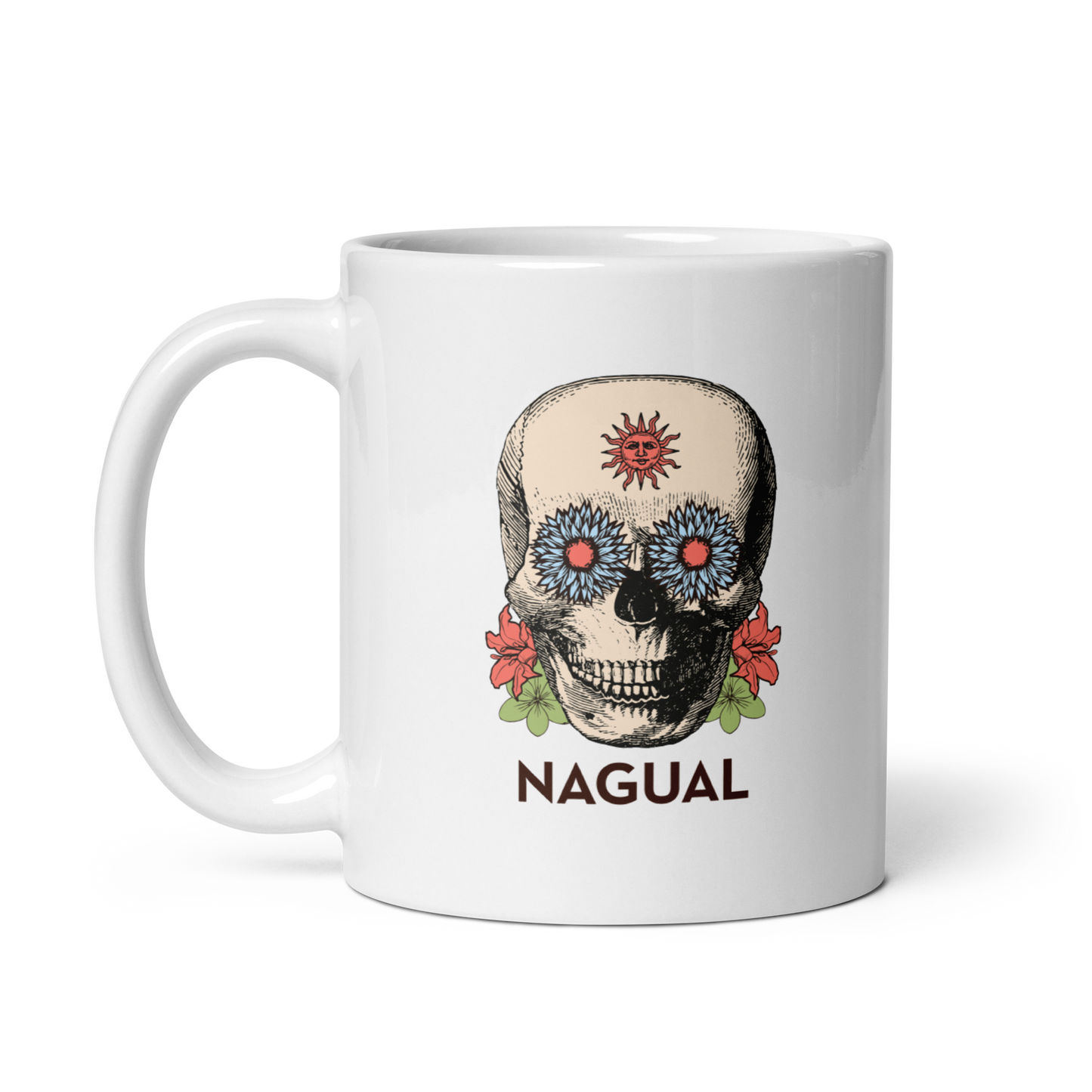 White Glossy Mug Kalaka Nagual