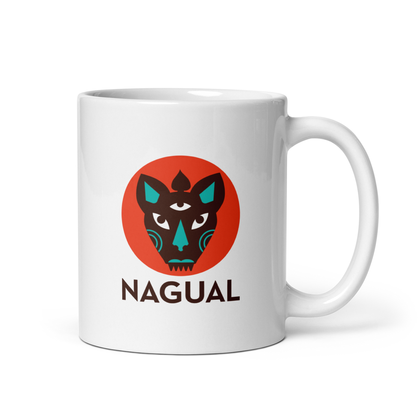 White Glossy Mug Nagual