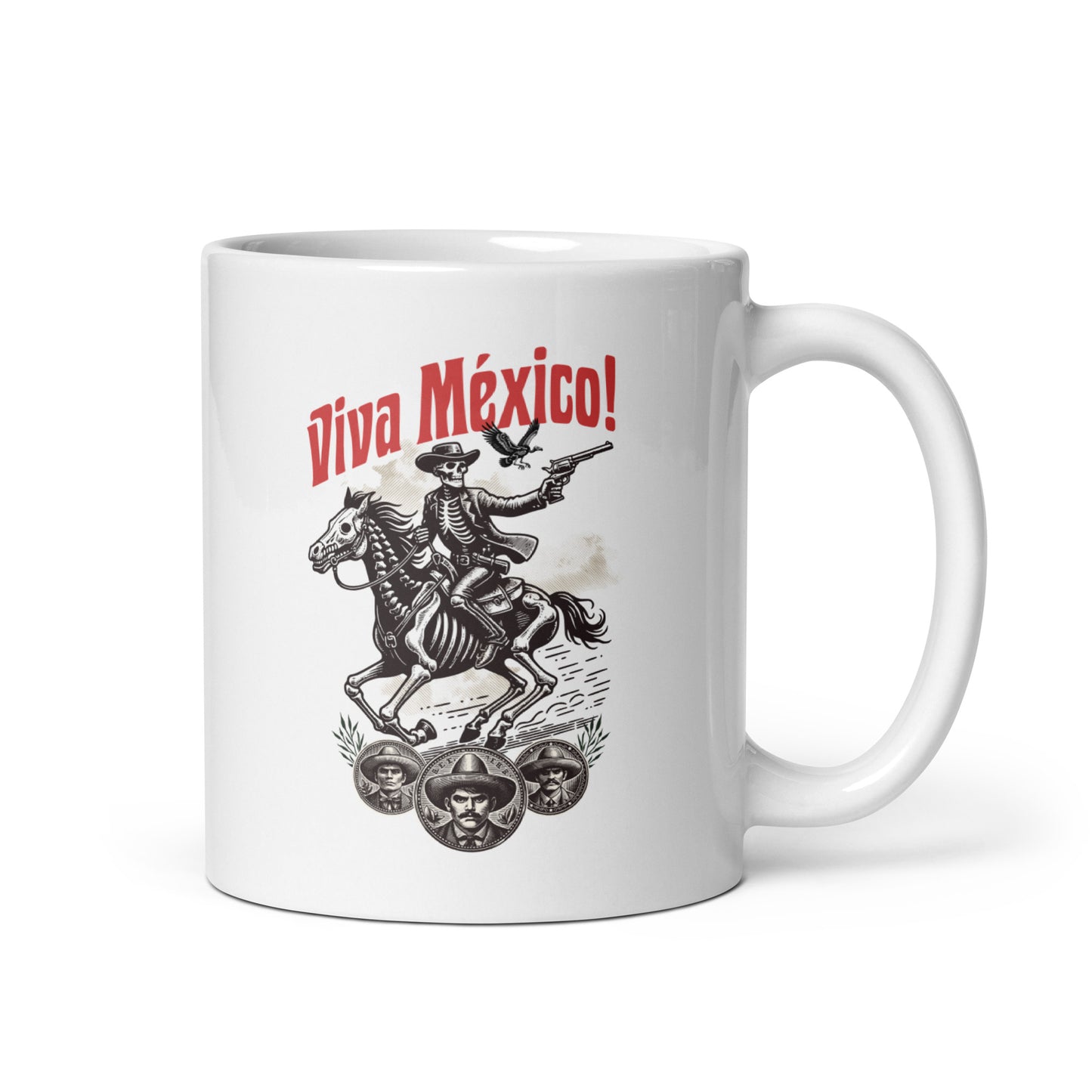 White glossy Mug Viva Mexico