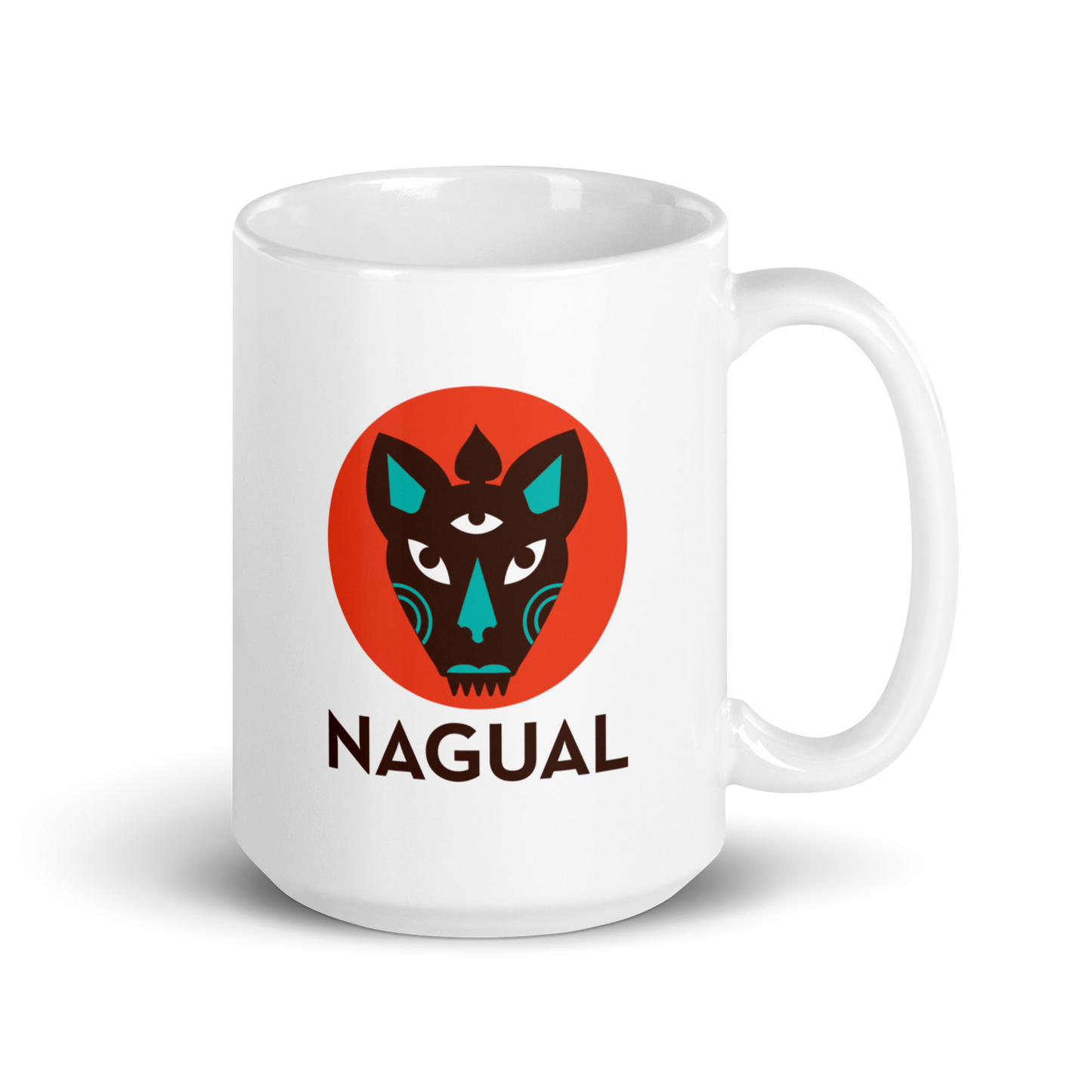 White Glossy Mug Nagual