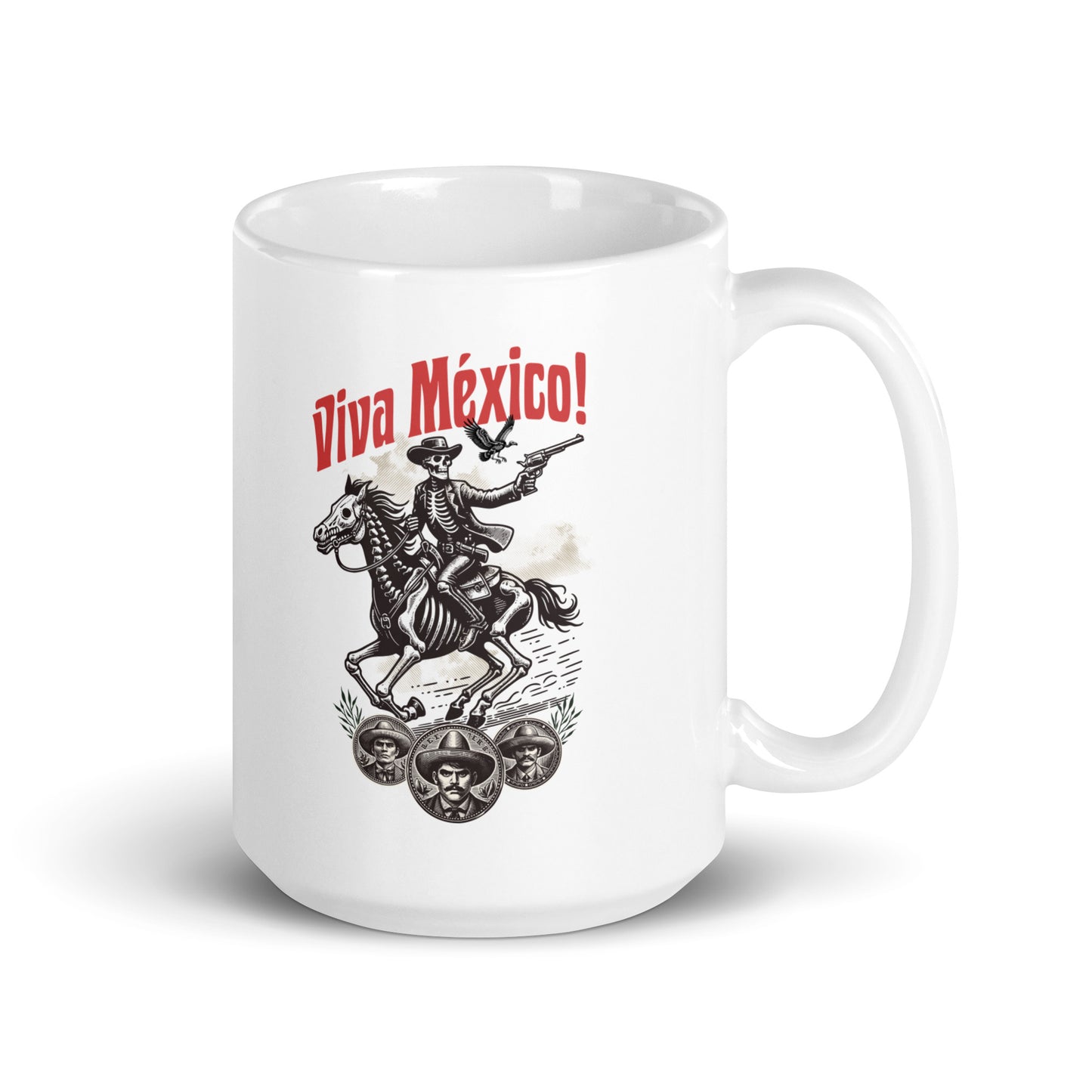 White glossy Mug Viva Mexico