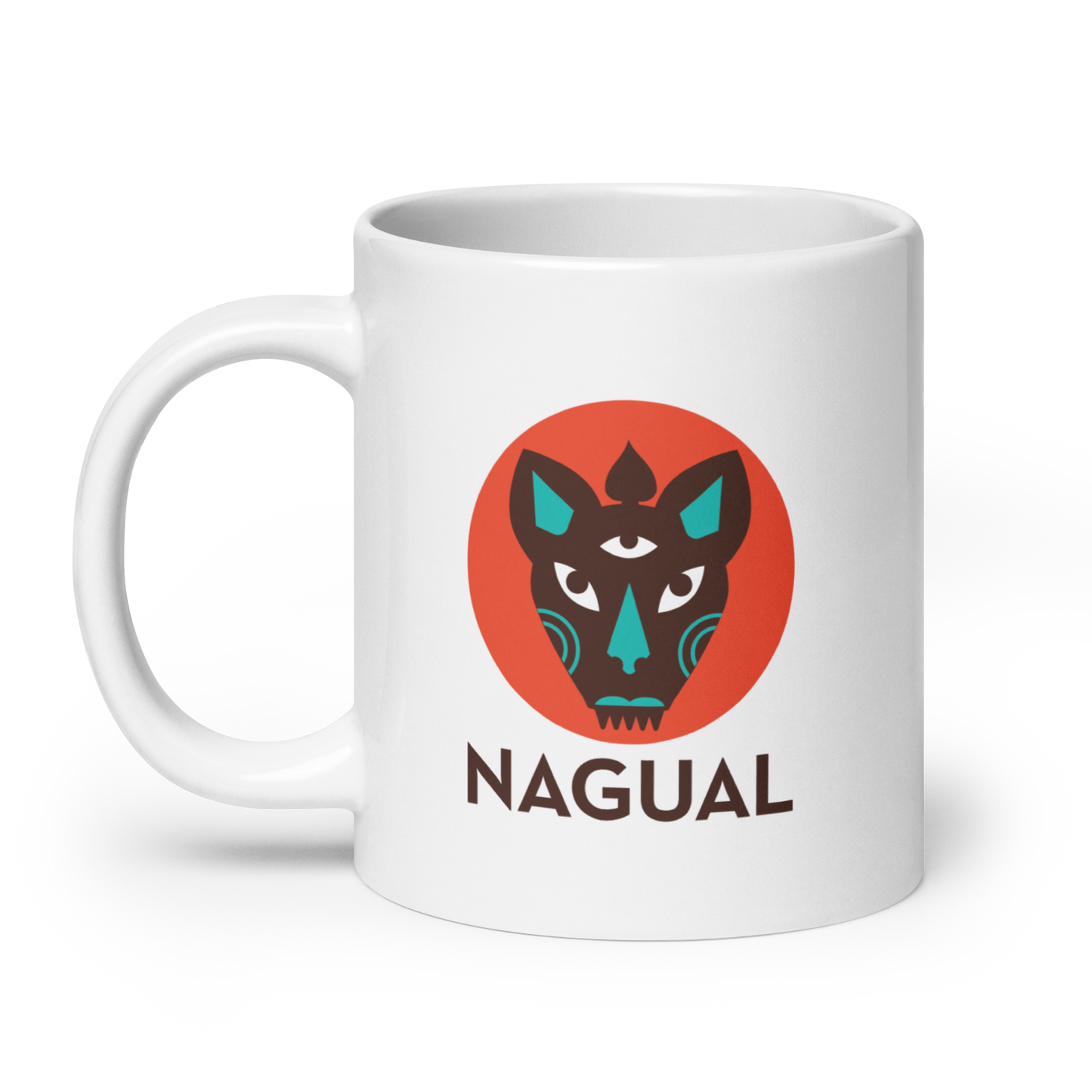 White Glossy Mug Nagual