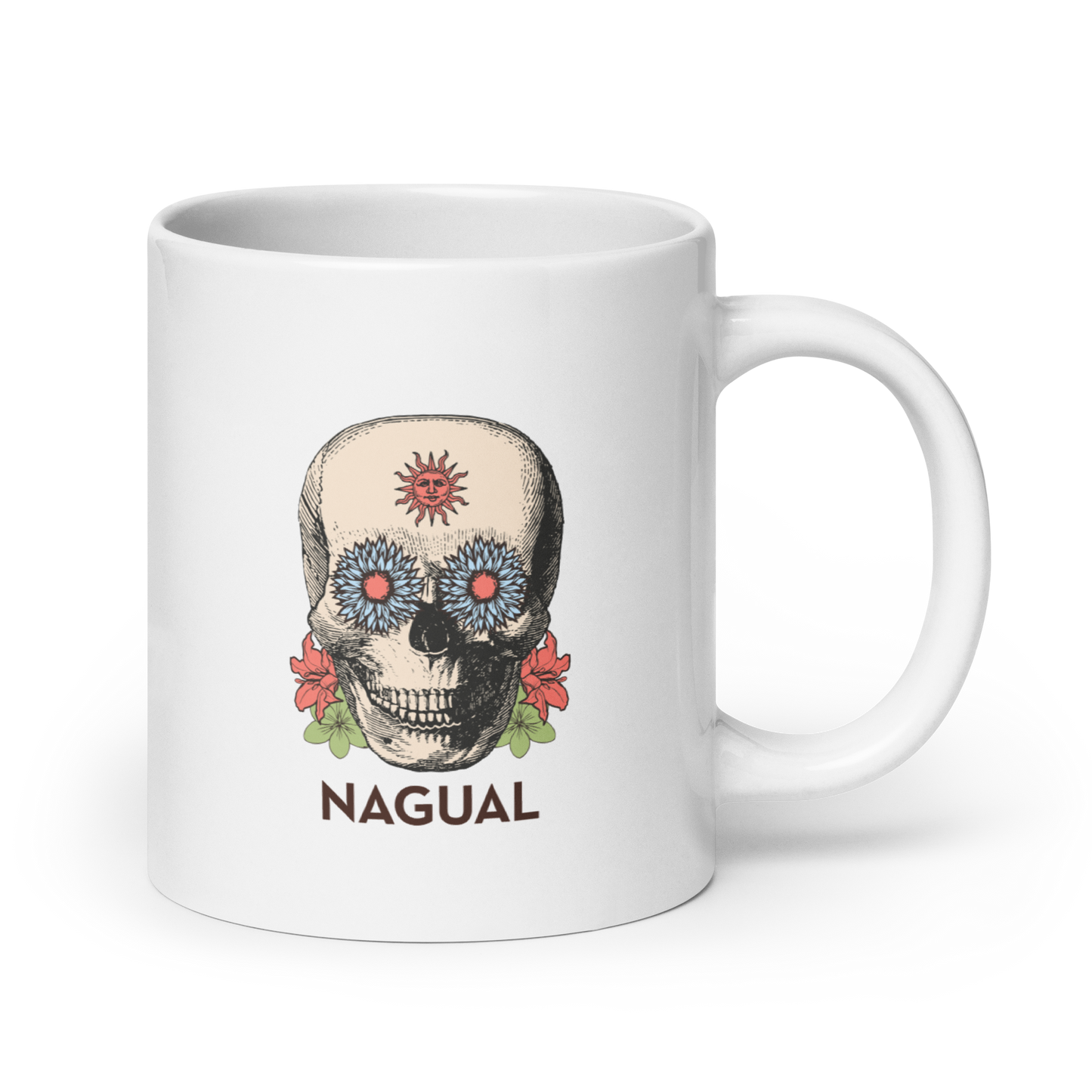 White Glossy Mug Kalaka Nagual