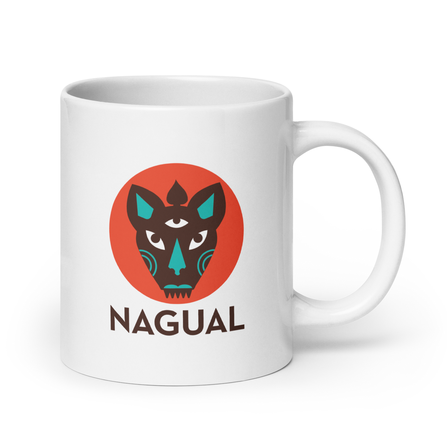 White Glossy Mug Nagual